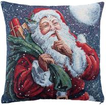 Kalėdinė dekoratyvinė pagalvėlė Home4you Winter Santa Claus, įvairių spalvų, 45 cm x 45 cm