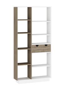 Pastatoma lentyna Kalune Design Luma 550ARN1602, ruda/balta, 25 cm x 80.4 cm x 188.6 cm