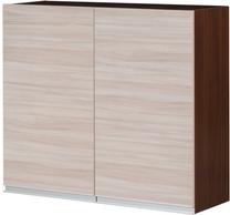 Viršutinė virtuvinė spintelė Bodzio Sandi KS80GS-LA/OR, riešuto/smėlio, 31 cm x 80 cm x 72 cm