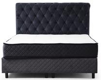 Lova viengulė Kalune Design Sonata, 120 x 200 cm, antracito, su čiužiniu, su grotelėmis