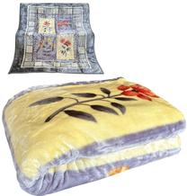 Pledas KW-124, geltonas/pilkas, 160 cm x 210 cm