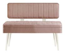 Suoliukas Kalune Design Vina 0900 - 1, balta/smėlio, 46 cm x 110 cm x 85 cm