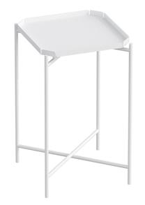 Kavos staliukas Kalune Design SHB-008-B, baltas, 46 cm x 46 cm x 56 cm