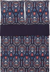 Patalynės užvalkalų komplektas Beliani Madrona, tamsiai mėlyna/šviesiai mėlyna, 155 x 220 cm