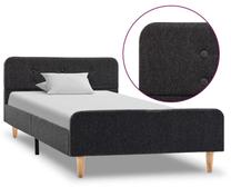 Lova viengulė VLX Bed Frame, 90 x 200 cm, tamsiai pilka, be čiužinio, su grotelėmis