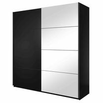 Spinta Helvetia Beta 58, juoda, 221 cm x 61 cm x 210 cm, su veidrodžiu