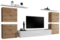 Svetainės baldų komplektas ASM Switch IV L, vidaus, balta/wotan ąžuolo