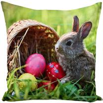 Pagalvės užvalkalas Easter JSW-59, ruda/raudona/žalia, 40 cm x 40 cm