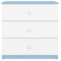 Komoda Kocot Kids Babydreams KOBD_NI_B_WZ, mėlyna/balta, 41 cm x 80 cm x 80.5 cm