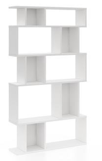 Pastatoma lentyna Kalune Design Piramide Wide, balta, 22 cm x 90 cm x 160 cm