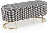 Suoliukas Domoletti Harmony, aukso/baltas/juodas, 40 cm x 105 cm x 42 cm