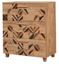 Komoda Kalune Design Leva Gravis Triangle, ruda, 43 cm x 80 cm x 95 cm