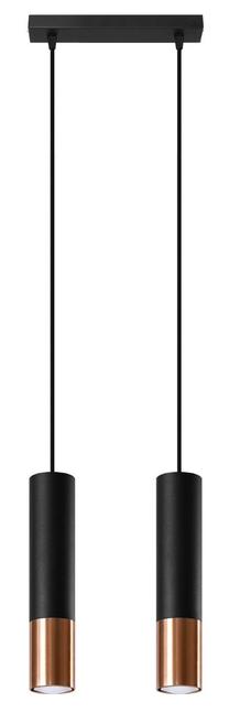 Šviestuvas kabinamas Sollux Loopez 2, GU10, 2 x 40 W