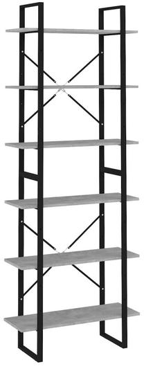 Lentyna VLX Chipboard 806541, pilka, 80 cm x 30 cm x 210 cm