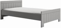 Lova viengulė Pinio Calmo, 120 x 200 cm, pilka, be čiužinio, su grotelėmis