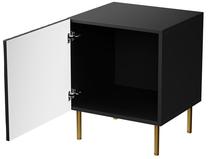 Naktinis staliukas Cama Meble Jungle, aukso/juodas, 40.5 cm x 44 cm x 53.5 cm