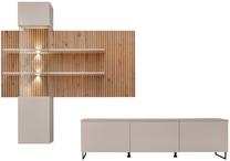 Svetainės baldų komplektas ASM Gusto Lux A, smėlio