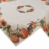 Staltiesė stačiakampė 1220, žalia/oranžinė/rusva, 140 x 180 cm