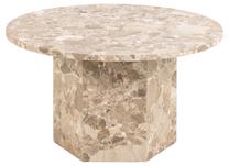 Kavos staliukas Naxos, smėlio, 80 cm x 80 cm x 42 cm