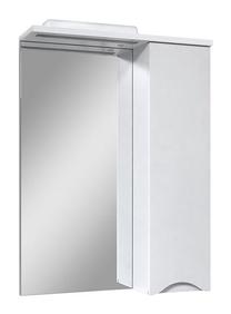 Pakabinama vonios spintelė su veidrodžiu Sanservis Smile 60, balta, 17 cm x 60.2 cm x 85.5 cm