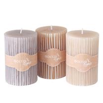 Žvakė, cilindrinė LAMEA, 50 h, (spalva/dizainas parenkami atsitiktine tvarka)