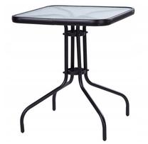 Lauko stalas ModernHome Garden Table MSP555, juodas, 60 cm x 60 cm x 70 cm