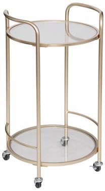 Kavos staliukas Atmosphera Thalia, aukso, 40 cm x 40 cm x 75 cm