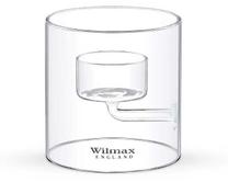 Žvakidė Wilmax, stiklas, 9 cm, skaidri