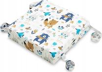 Kėdžių pagalvėlė Sensillo Forest Friends, mėlyna/balta/oranžinė, 32 cm x 32 cm