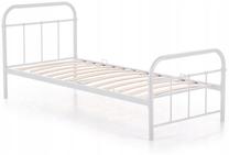 Lova viengulė Pablo, 90 x 200 cm, balta, be čiužinio, su grotelėmis