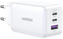 Įkroviklių rinkinys Ugreen Nexode, USB Type A/2 x USB Type C, 6.6 cm, balta, 65 W