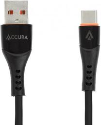 Kabelis Accura ACC2192, 1 x USB-C/1 x USB Type-A, 100 cm, juoda