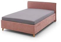 Lova viengulė Fun, 90 x 200 cm, rožinė, be čiužinio, su grotelėmis