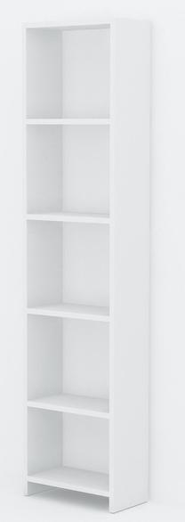 Pastatoma lentyna Kalune Design Göksu D, balta, 19.5 cm x 38.6 cm x 160 cm