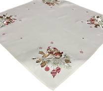 Kalėdinė staltiesė kvadratinė OS-313-A, dramblio kaulo, 85 x 85 cm