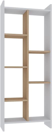 Lentyna Kalune Design Eden 875ZNA4656, ąžuolo/balta/šviesiai ruda, 25 cm x 63.2 cm x 160 cm