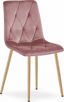 Valgomojo kėdė Leobert Libra, rožinė/rusva, 54 cm x 44.5 cm x 86.5 cm