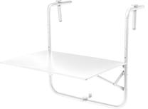 Balkono staliukas, baltas, 60 cm x 43 cm