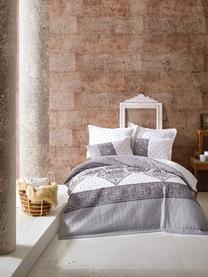 Patalynės užvalkalų komplektas Mijolnir Alope 129CTN9296, baltas/pilkas, 220 x 230 cm