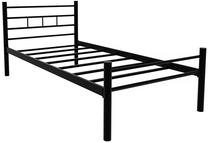 Lova viengulė Kalune Design K70, 90 x 200 cm, juoda, be čiužinio, su grotelėmis