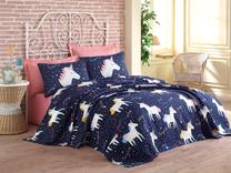 Patalynės užvalkalų komplektas Mijolnir Magic Unicorn 143EPJ6278, įvairių spalvų/tamsiai mėlyna, 200 x 235 cm