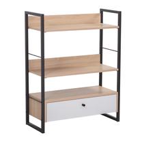 Pastatoma lentyna Home4you Study Study, ruda/balta, 30 cm x 70 cm x 90 cm