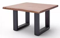 Kavos staliukas MC Akcent Cartagena, antracito/riešuto, 75 cm x 75 cm x 45 cm