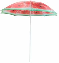 Paplūdimio skėtis Patio Poly Watermelon, 170 cm, raudonas/žalias