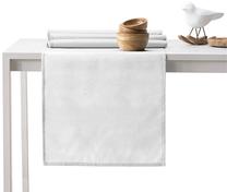 Staltiesės ir stalo takelio rinkinys stačiakampė Restilo Vesta, balta, 115 x 180 cm, 35 x 180 cm, 2 vnt.