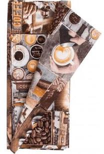 Staltiesė stačiakampė Home4you Holly, ruda, 116 x 43 cm