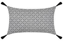 Dekoratyvinė pagalvėlė Stof Princeton, balta/juoda, 50 cm x 30 cm