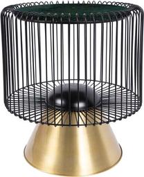 Kavos staliukas Kayoom Malibu 125, aukso/juodas/žalias, 51 cm x 51 cm x 56.5 cm