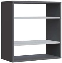 Konsolinis staliukas Kalune Design Harper, antracito/balta/tamsiai pilka, 30 cm x 60 cm x 65 cm