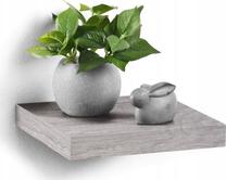 Sieninė lentyna Homea, pilka, 25 cm x 22.8 cm x 3.4 cm